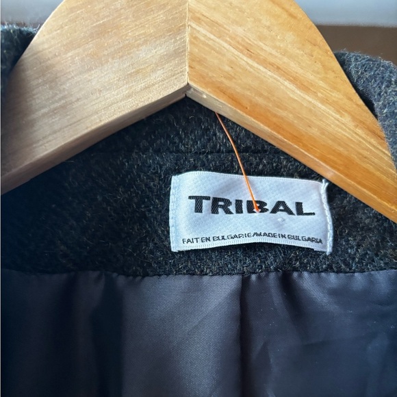Tribal  | vintage herringbone wool blazer | size 16 - Picture 5 of 7